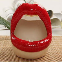 Load image into Gallery viewer, Cute Cartoon Ashtray Lips Ceramic Ashtray Creative Flower Pot Trendy Mouth Fashion Home Mini Send Boyfriend Gift