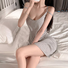 Load image into Gallery viewer, Cute Nightdress Teen Girl Kawaii Lingerie Silk Dress Women Sexy Night Wears for Ladies Camisole Backless Sleep Tops Summer 2022
