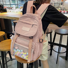 Load image into Gallery viewer, Cute Women Large Capacity Backpack Practical Canvas Female Schoolbag College Lady Laptop Backpacks Kawaii Girl Travel Book Bags