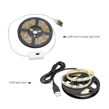 Load image into Gallery viewer, DC 5V Lamp USB Motion LED Backlight LED TV Kitchen LED Strip Hand Sweep Waving ON OFF Sensor Light diode lights Waterproof