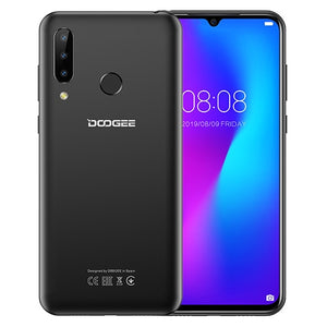 DOOGEE N20 Mobilephone Fingerprint 6.3inch FHD+ Display 16MP Triple Back Camera 64GB 4GB MT6763 Octa Core 4350mAh Cellphone LTE