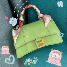 Load image into Gallery viewer, Designer Luxury Soft Top-Handle Tote Women Alligator Leather Hourglass Handbag Girl Brand B Metal Shoulder Messenger Bags Female