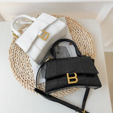 Load image into Gallery viewer, Designer Luxury Soft Top-Handle Tote Women Alligator Leather Hourglass Handbag Girl Brand B Metal Shoulder Messenger Bags Female