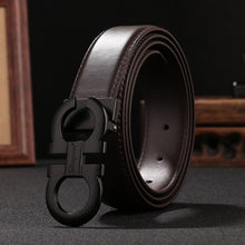 Load image into Gallery viewer, Designer Men&#39;s Genuine Leather Dress Belt Alloy Pin Buckle Belt For Men  Business Men Belt Fancy Fashion Jeans Belt