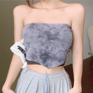 Designer Party Sexy Y2K Corset Vest Women Backless Off Shoulder Fit Chic Tube Top Korean Style Holiday Beach Summer Top 2021 New