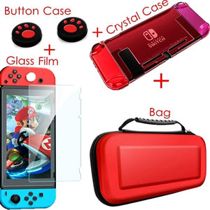 Detachable Crystal PC Transparent Case For Nintendo Nintend Switch NS NX Cases Hard Clear Back Cover Shell Coque Ultra Thin Bag