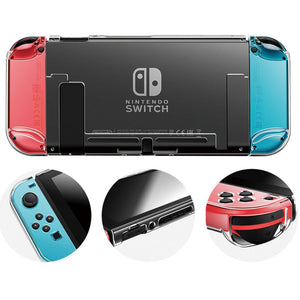 Detachable Crystal PC Transparent Case For Nintendo Nintend Switch NS NX Cases Hard Clear Back Cover Shell Coque Ultra Thin Bag