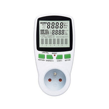 Load image into Gallery viewer, Digital LCD Energy Meter Wattmeter Wattage Electricity Kwh Power Meter EU French US UK AU Measuring Outlet Power Analyzer