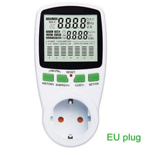 Load image into Gallery viewer, Digital LCD Energy Meter Wattmeter Wattage Electricity Kwh Power Meter EU French US UK AU Measuring Outlet Power Analyzer