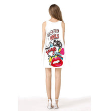 Load image into Gallery viewer, Digital Printing O-Neck Summer Women Mini Dress Casual Sleeveless Fashion Dressses Robe Courte Femme Sukienka Letnia Vestidos