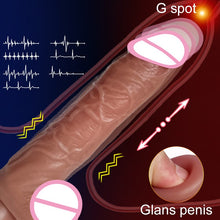 Load image into Gallery viewer, Dildo realistic penis vibrator sexy toys strap on telescopic dick suction cup dildo anal vibrators sex machine dildio for women