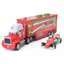Load image into Gallery viewer, Disney Pixar Cars 3 2pcs Chick Hicks Lightning McQueen Uncle Container Truck 1:55 Diecast Metal Modle Birthday Gift Toy For Kid