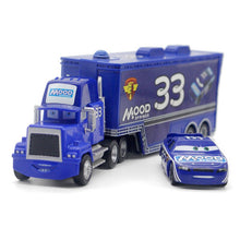 Load image into Gallery viewer, Disney Pixar Cars 3 2pcs Lightning McQueen Mack Uncle Container Truck 1:55 Diecast Metal Alloy Modle Birthday Gift Toy Children