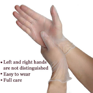 Disposable Pvc Gloves Beauty Home Labor Protection Clean Hairdressing Thicken Anti-touch Water And Oil Resistant Gloves
