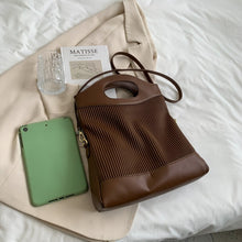 Load image into Gallery viewer, Dobrável grande listra bolsa de ombro para as mulheres  inverno hit quente crossbody saco embreagem feminina designer bolsas