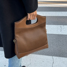 Load image into Gallery viewer, Dobrável grande listra bolsa de ombro para as mulheres  inverno hit quente crossbody saco embreagem feminina designer bolsas