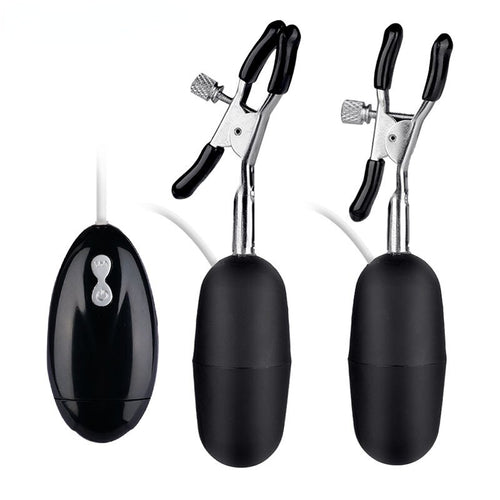 Double Vibrating Breast Clip Women's Remote Control Egg Skipping SM Breast Clitoris Stimulating Fun Products Sex Toys for Women