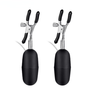 Double Vibrating Breast Clip Women's Remote Control Egg Skipping SM Breast Clitoris Stimulating Fun Products Sex Toys for Women
