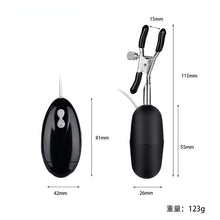 Load image into Gallery viewer, Double Vibrating Breast Clip Women&#39;s Remote Control Egg Skipping SM Breast Clitoris Stimulating Fun Products Sex Toys for Women