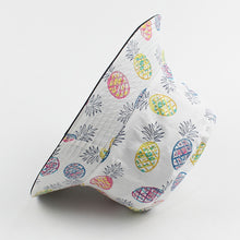 Load image into Gallery viewer, Double-sided Wearing Bucket Hat Unisex Cotton Flat Sun Hat Reversible Sunshading Pineapple Print Fisherman Hat Summer Panama Cap