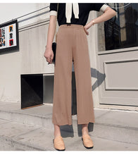 Load image into Gallery viewer, Draping Chiffon Wide Leg Pants Women&#39;s Summer Straight Tube High Harajuku Pantalon Femme Plus Size Trousers Women Streetwear