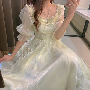 Dress Long Skirt Dress Female Summer Fairy Skirt Female Student Korean Dress 2021 New Dress Suit