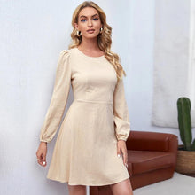 Load image into Gallery viewer, Dresses for Women Backless Sexy Female Robe Loose Long Sleeve Party Dress Bandage Woman Clothes Fashion Elegant Autumn Vestidos