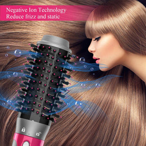 Dropshipping One Step Hair Dryer and Volumizer Blower Professional 3 in 1 Hot Air Brush Hair Curler Straightener Styling tools