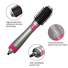 Load image into Gallery viewer, Dropshipping One Step Hair Dryer and Volumizer Blower Professional 3 in 1 Hot Air Brush Hair Curler Straightener Styling tools