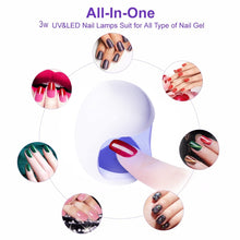 Load image into Gallery viewer, Egg Shape 3W UV LED Lamp for Nail Single Finger Lamp Nail Gel Polish Dryer Drying Machine Smart Sensor 45s / 60s USB Connector