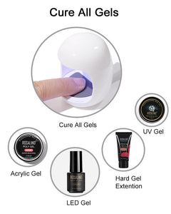 Egg Shape 3W UV LED Lamp for Nail Single Finger Lamp Nail Gel Polish Dryer Drying Machine Smart Sensor 45s / 60s USB Connector