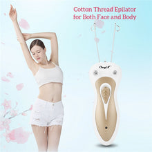 Load image into Gallery viewer, Electric Cotton Thread Epilator Lady Facial Hair Remover Rechargeable Pull Surface Device Painless Woman Depilation Defeatherer