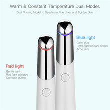 Load image into Gallery viewer, Electric Eye Massager Vibrating Eye Thermal Massager LED Photon Light Therapy Eye Care Bar Facial Slimming Lifting Massage Stick