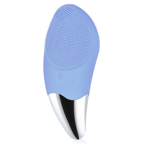 Electric Silicone Cleansing Instrument Cleaning Brush Mini Waterproof Massage Face Cleaning Tool Ultrasonic Pore CleanerMassager