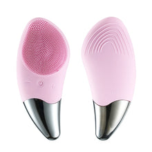 Load image into Gallery viewer, Electric Silicone Cleansing Instrument Cleaning Brush Mini Waterproof Massage Face Cleaning Tool Ultrasonic Pore CleanerMassager