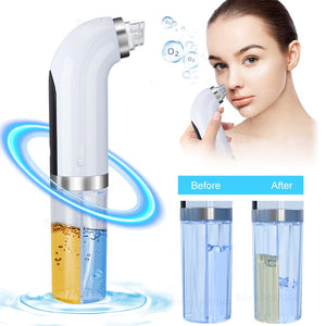 Electric Small Bubble Blackhead Remover USB Rechargeable Water Cycle Pore Acne Pimple Removal Vacuum Suction Facial Cleaner Tool