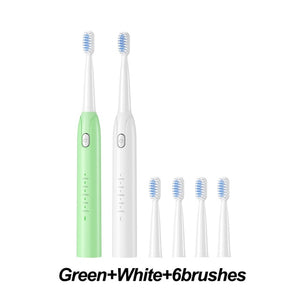 Electric Toothbrush S802 Waterproof Automatic Sonic ToothBrush Rechargeable 5 Models with 2 Brush Heads