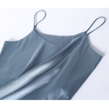 Load image into Gallery viewer, Elegant Satin Spaghetti Strap Cami Tops Sexy V Neck Backless Summer Camisole Ladies Casual Sleeveless Sling Top 2021 Women Camis
