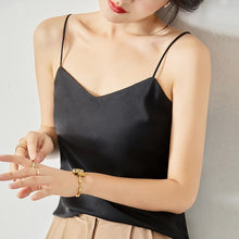 Load image into Gallery viewer, Elegant Satin Spaghetti Strap Cami Tops Sexy V Neck Backless Summer Camisole Ladies Casual Sleeveless Sling Top 2021 Women Camis