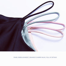 Load image into Gallery viewer, Elegant Satin Spaghetti Strap Cami Tops Sexy V Neck Backless Summer Camisole Ladies Casual Sleeveless Sling Top 2021 Women Camis