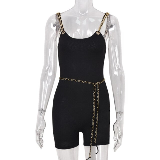 Elegant Sexy Bodysuit Women Spaghetti Strap Bodycon Combishort Jumpsuit Shorts 2021 Summer Woman Playsuit Rompers Streetwear