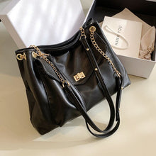Load image into Gallery viewer, Embroidery Thread Big PU Leather Crossbody Bags for Women 2022 Hit Trend Luxury Brand Fashion Chain Side Bag Shoulder Handbags