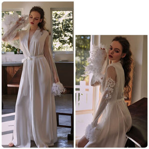 Erotic Lingerie Angel Nightgown Feather Cuff Dress Angelfall Sexy Dress Erotic Sexy Night Dress European Clothing Cosplay Angel