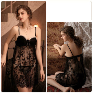 Erotic Lingerie Sexy See-through Halter-night Dress Ropa Sexy Mujer Erotica Baby Doll Dress for Women Sexy Dress for Sex