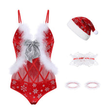 Load image into Gallery viewer, Erotic jumpsuits christmas Lace Sexy Lingerie various size Women&#39;s Underwear Bodysuit costumes Erotic Lingerie Erotic jumps