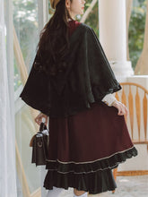 Load image into Gallery viewer, European American Retro JK Preppy Style Dress Women Sweet Cute Lolita Uniform Dress Fall Ruffled Puff Kawaii Dress Femme Autumn