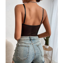 Load image into Gallery viewer, Exotic Mesh Bodysuit Women Gothic Backless Bandage Sexy Body Femme Halter Bandage Black Bodysuit Clubwear Underwear Lingerie