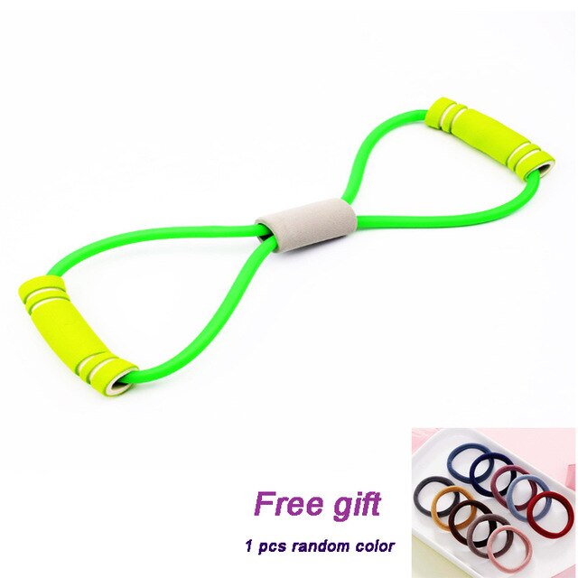 Expander for Breast Slimming Yoga rubber workout Fitness Resistance 8 Word Chest Expander Elastic Band for Home Sports Exercise