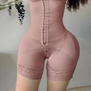 Fajas Colombian Girdle Waist Trainer Butt Lifter Shapewear Women Tummy Control Body Shaper Front Hooks Sheath Slimming  Flat