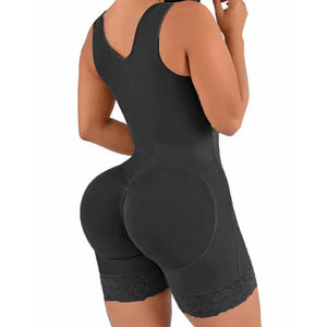 Fajas Colombian Women&#39;s Shapewear Slimming Skims Butt Lifter Full Body Shaper Bbl Tummy Control Bodysuit Crotch Ziper Design XS